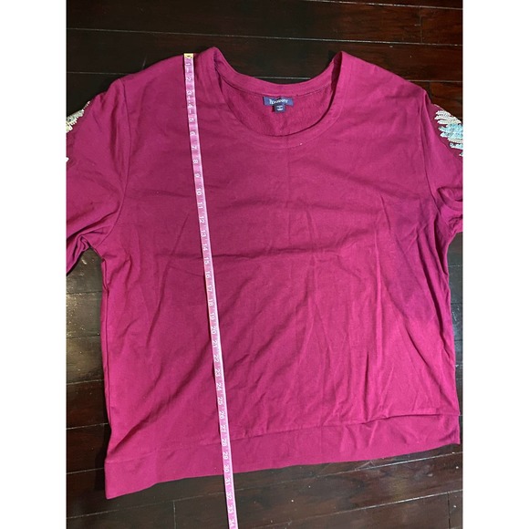 Roaman's Sweat Shirt Pullover Plus Size 1X Pink - Picture 5 of 7